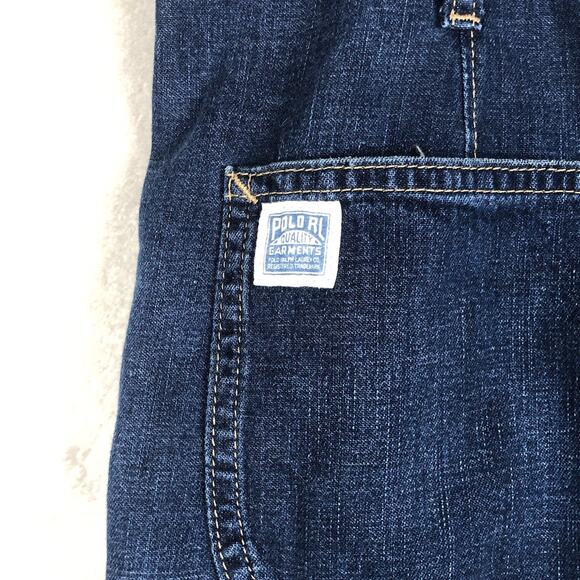 POLO RALPH LAUREN Paper Bag Jeans Women's 26 High Waist‎ Pleated Relaxed Baggy - Picture 7 of 11
